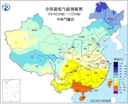 中東部將迎新一輪降溫 南方局部降幅達20-24℃